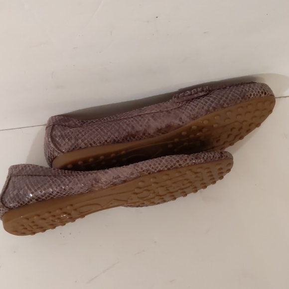 Coach Frederica snake leather loafers-sz 6B - Picture 3 of 7
